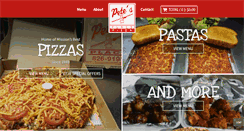 Desktop Screenshot of petesplacepizza.ca